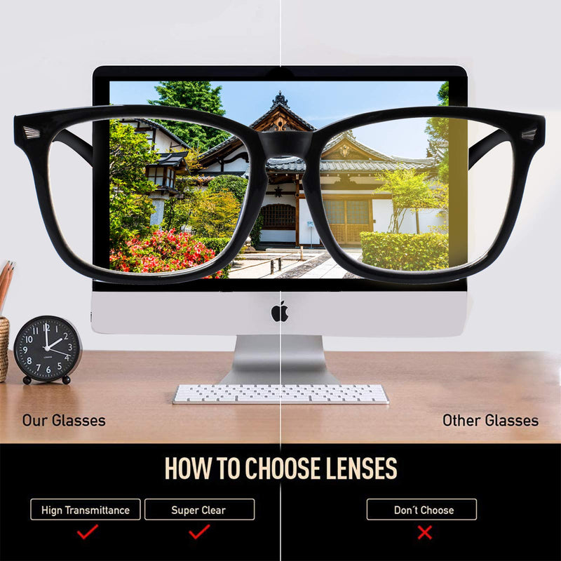 [Australia - AusPower] - VIDEBLA 5 Pack Blue Light Blocking Reading Glasses,Spring Hinge Readers for Women Men,Anti UV Ray Filter Nerd Eyeglasses Mix 1.5 x 