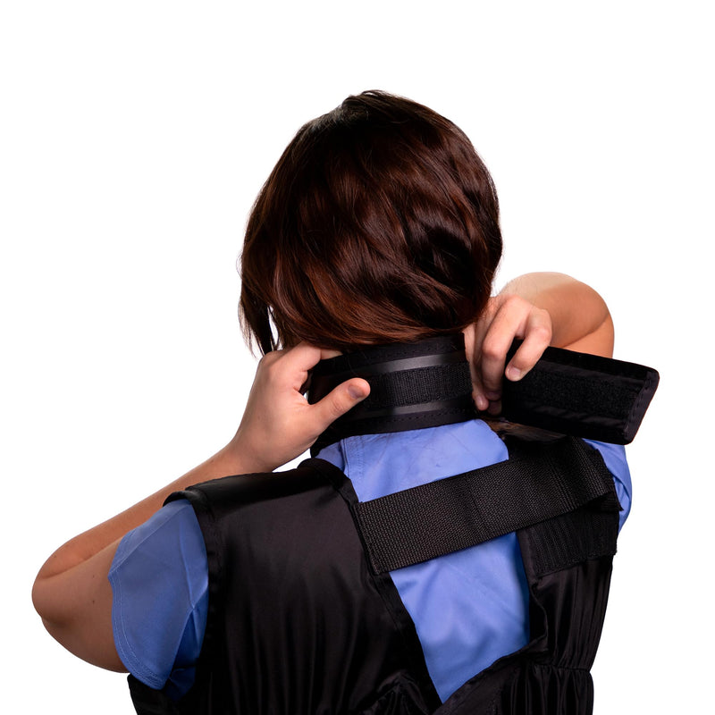 Thyroid Shield/Collar with PVC Easy Clean Color Black .50mm PB Light Weight Radiation Protection