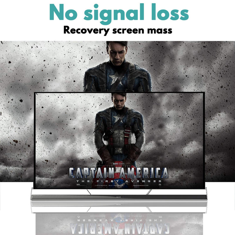 [Australia - AusPower] - HDMI Splitter 1 in 2 Out, HDMI Splitter 1 to 2 Amplifier for Full HD HDMI 2.0 1080P/ 3D/ 4K for Xbox PS4 PS3 Fire Stick Roku Blu-Ray Player Apple TV HDTV Black 