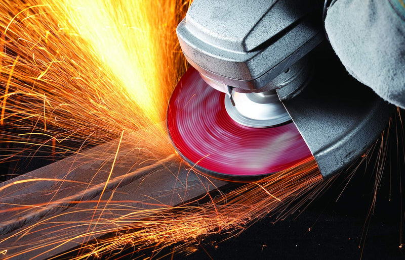 [Australia - AusPower] - United Abrasives-SAIT 20063 A24R General Purpose/Long Life Grinding Wheel (Type 27/Depressed Center) 4 1/2" x 1/4" x 7/8", 25-Pack 