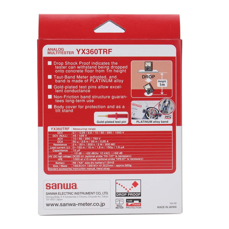 Sanwa YX-360TRF Linear Analog Multimeter Tester YX360TRF NEW