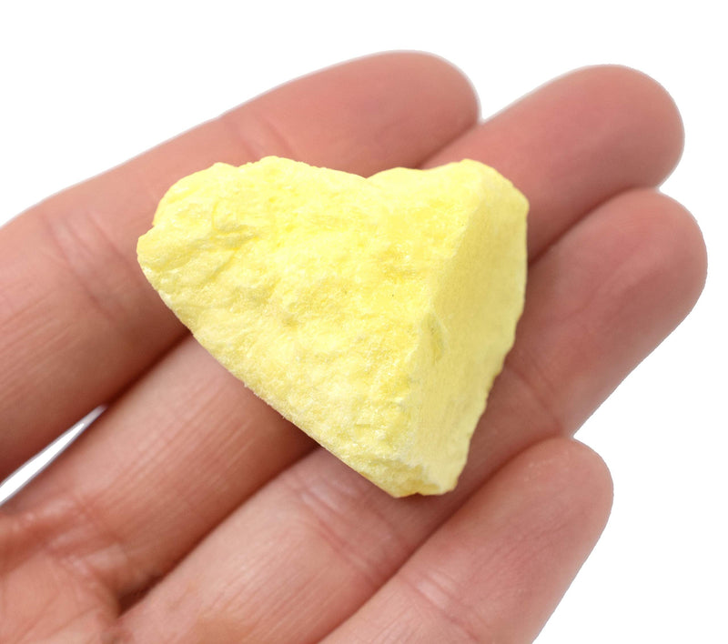 [Australia - AusPower] - EISCO Raw Sulfur, Mineral Specimen - Approx. 1" - Geologist Selected & Hand Processed - Great for Science Classrooms 