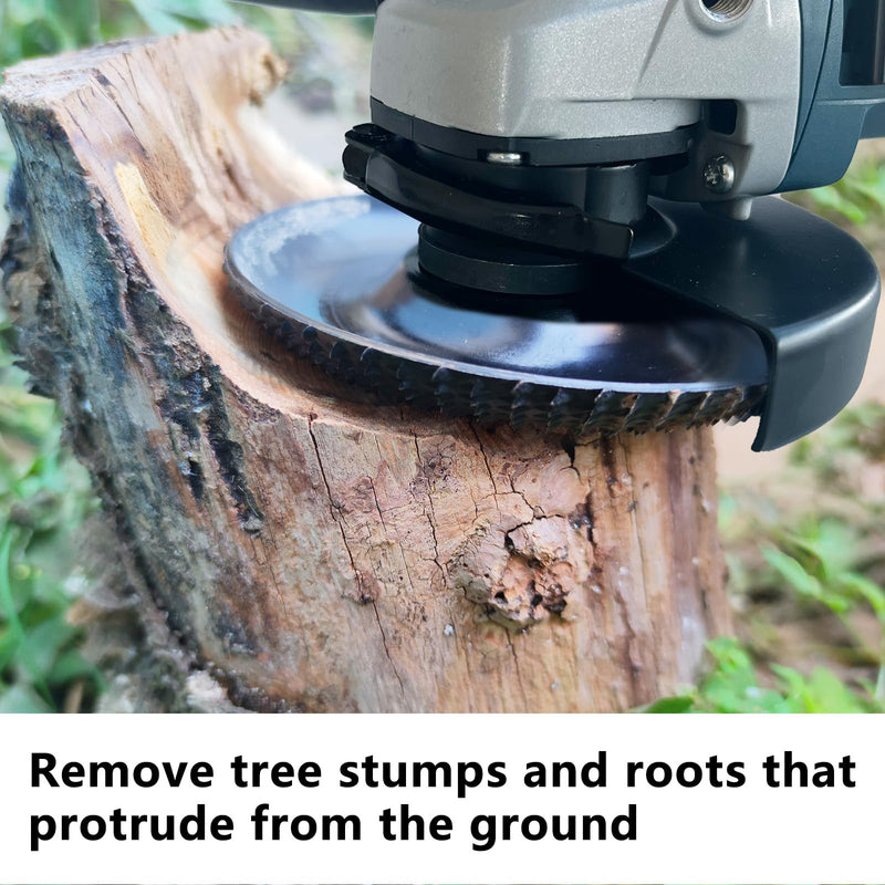 [Australia - AusPower] - OBA Wood Grinding Disc for Angle Grinder 125 mm, Pack of 3 Wood Grinding, Tree Stump Removal, Milling Disc for Grinding, Carving Shapes, Automatic Cooling Hole Set of 3, 125 mm 