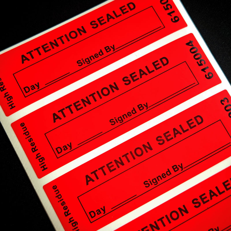320 pcs Total Transfer Tamper Evident Security Warranty Void Seals/Stickers with Serial Numbers High Security Tamper Proof for Reusable Package(1 x 3.35Inches,red) Red-320pcs