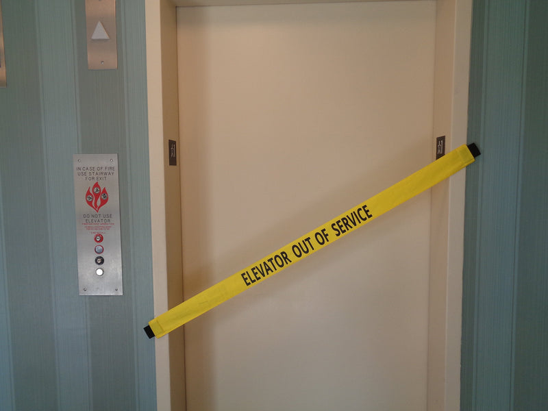 Elevator Out of Service - Nylon Banner with Magnetic Ends