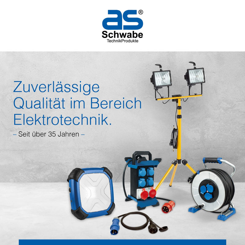 as - Schwabe Surface-Mounted Socket. 3-fach waagerecht Triple