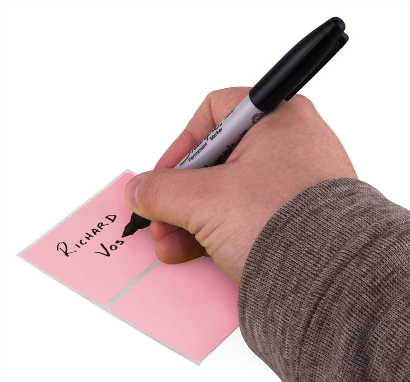 ChromaLabel 2 x 3 inch Name Tag Stickers, 150 Labels per Pack, Pink