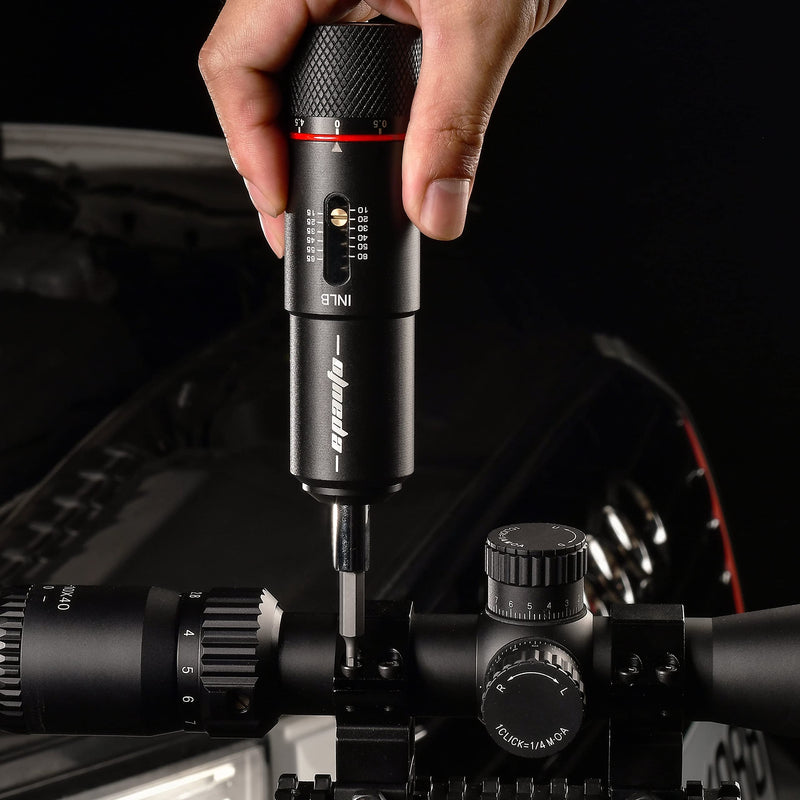 EPAuto Manual Wrench Screwdriver for Firearms | Bike Gears, 10-65 in/Lbs - 10 Bits, Black