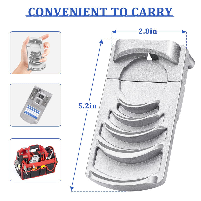 [Australia - AusPower] - Deburring Tool for Plastic Pipe, Suitable for 6 Pipes Size from 1-1/4 to 4-Inch, Professional PVC Pipe Reamer, PVC Chamfer Tool Creates Smooth Chamfer, Achieve More Uniform Coverage and Adhesion 