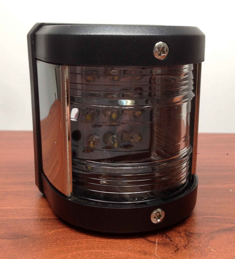 Pactrade Marine Boat Pontoon LED Navigation Light Black ABS Plastic Housing Boats Up to 12M Waterproof IP:66 Surface Mount 2NM (Stern) Stern