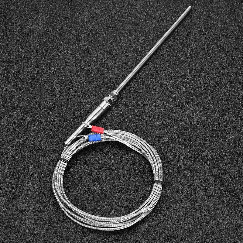 [Australia - AusPower] - K Type Thermocouple, 0-400 High Temperature Sensor Wire M8 Thread 150mm Probe () 