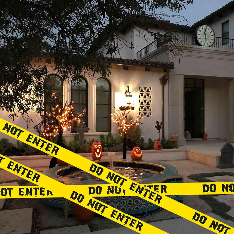 [Australia - AusPower] - Halloween Caution Tape 1.9inch x 82Feet Halloween Decorations Caution Tape Halloween Tape Halloween Fright Tape Scary Hazard Warning Tape for Halloween Party Decorations Indoor Outdoor (Do Not Enter) Do Not Enter Tape 