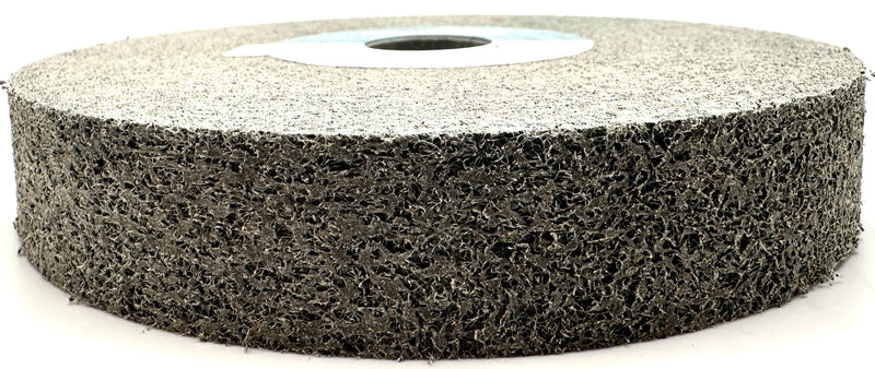 [Australia - AusPower] - EXT Deburring Wheel - 6" x 1" x 1" 9S Fine Grit - Silicon Carbide - Metal Deburring, Finishing and Polishing Wheel – Excels on Titanium, Stainless & Tough Alloys - Convolute - (1 Pack) 