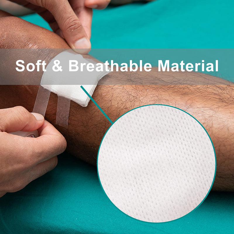 [Australia - AusPower] - General Medi Sterile Gauze Sponges, 4" x 4" Non-Woven Wound Pads - Individually Wrapped Highly Absorbent Sponges Pads for Cushioning Minor Wounds, Cuts & Burns Wound Care (60 Packs, 120 Pieces Total) 