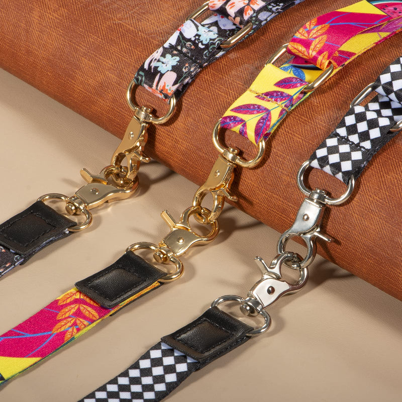 [Australia - AusPower] - Cell Phone Lanyard, Phone Lanyard Crossbody, Wrist Strap, lanyards for Keys, Universal Adjustable Shoulder Neck Straps for iPhone Case ID Badges 3-pretty Flowers 
