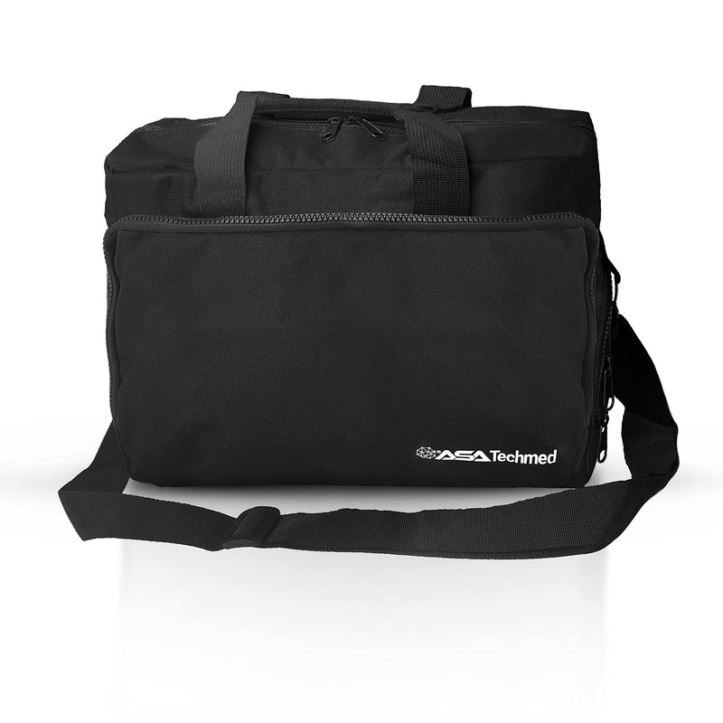 [Australia - AusPower] - ASA TECHMED Nurse Bag for Medical Equipment, Nurse Accessories Bag Ideal for Doctors, Nurses, Home Health Aids, Medical Students (Black) 