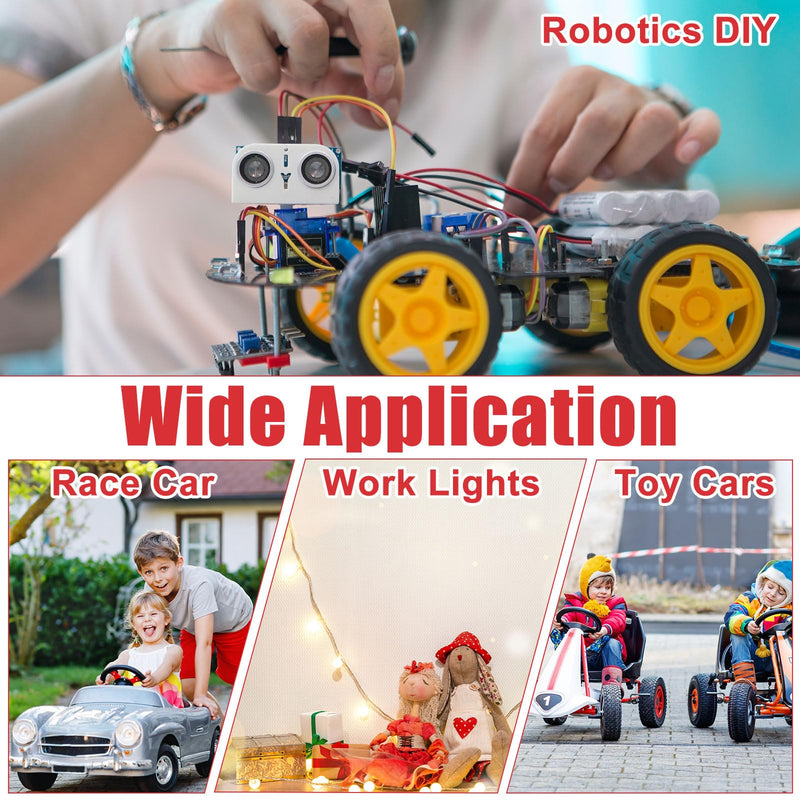 Pickmesh 6 Packs Wheels Adapter Compatible with Milwaukee 18v Battery Adapter Converter Kit for RC Car Robotics RC Truck DIY Use Power Connector with 12AWG Wire Fuses and Wire Terminals