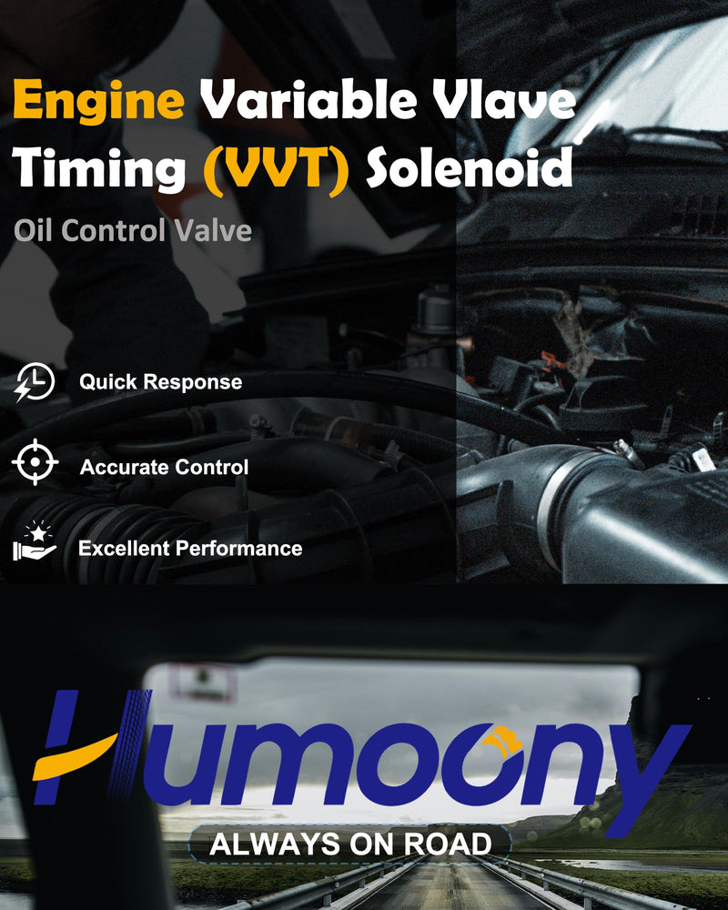 Intake & Exhaust Engine Variable Valve Timing (VVT) Solenoid Compatible with Hyundai Elantra Kona Sonata Tucson Kia Soul Optima Forte Koup Seltos Forte5 L4 1.8L 2.0L Oil Control Valve 918-033 918-034