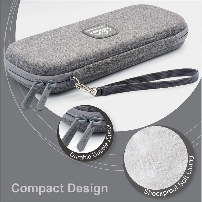 [Australia - AusPower] - Hard Stethoscope Case, Lightweight Thin Stethoscope Holder Storage Pouch for Littmann Classic III, Lightweight II S.E, Cardiology IV, MDF Acoustica Deluxe Stethoscopes Volcanic Grey 