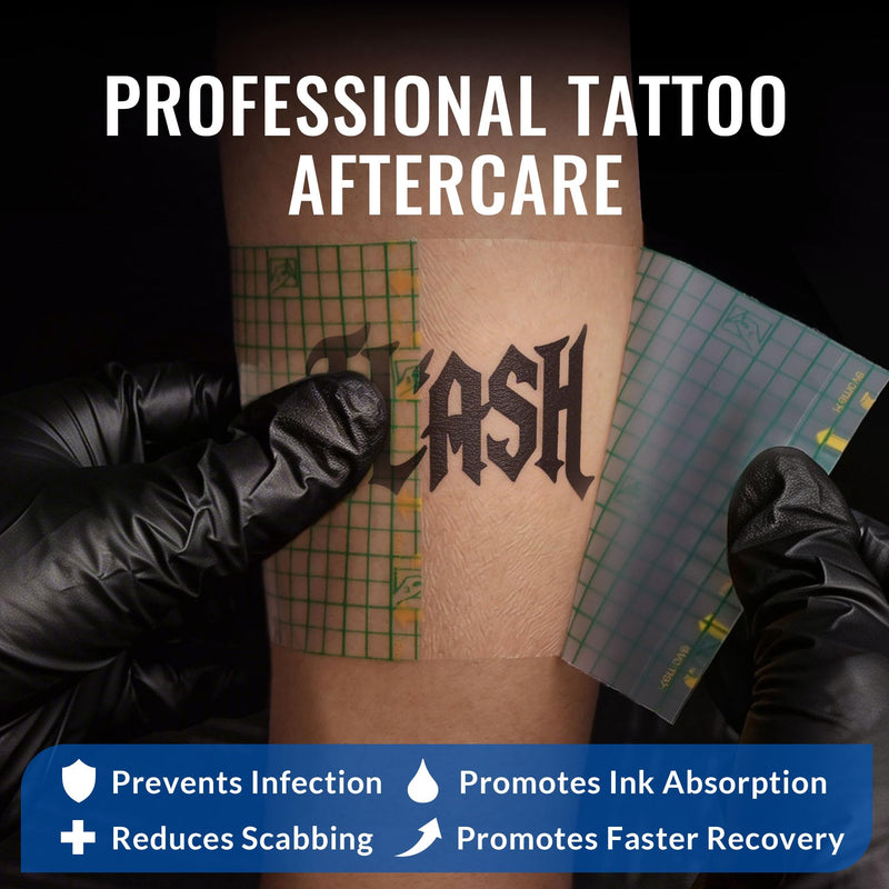 LotFancy Tattoo Aftercare Bandage, 6” x 2 yd Roll, Waterproof Tattoo Wrap for Second Skin Healing, New Tattoo Protection & Wound Care, Sterile Transparent Film Dressing, Hypoallergenic, Latex-Free 6in x 2 Yards