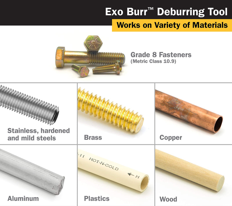 [Australia - AusPower] - Titan 51951 EXO Burr External Deburrer and Chamfering Tool for 7/64 to 7/16-Inch (4-12mm) Threads 