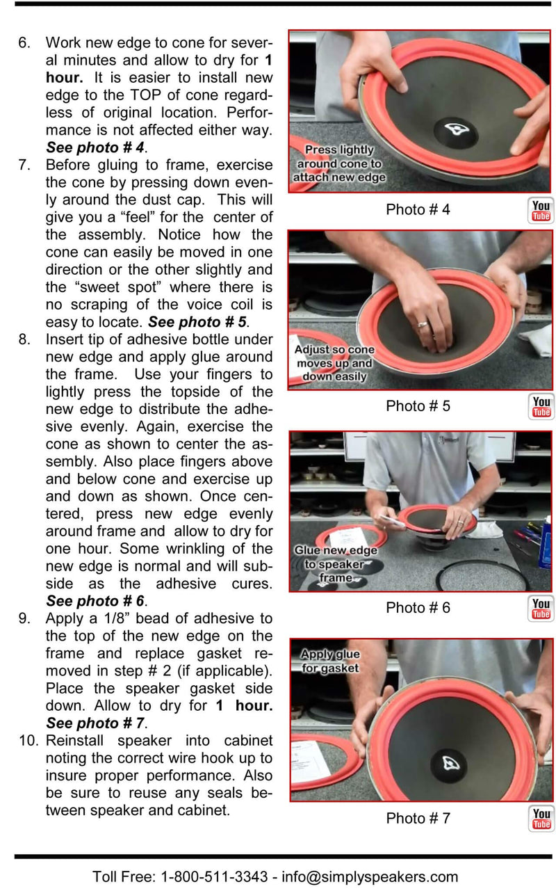 [Australia - AusPower] - 8" Foam Speaker Repair Kit Compatible with 2000-2011 Toyota Avalon, JBL 86160-AC180, 2004-2008 Solara, Tundra, Lexus, Others, FSK-8M-Toyota (Single) 
