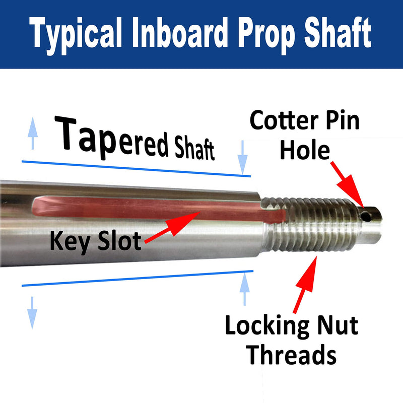 Tidal Wake Harmonic Prop Puller for Inboard Boats, Prop Knocker, Propeller Removal Tool, Fits 1" or 1 1/8" Propeller Shafts, Handy Storage Tote Bag, Save Time and Money, Easy Do-It-Yourself Design
