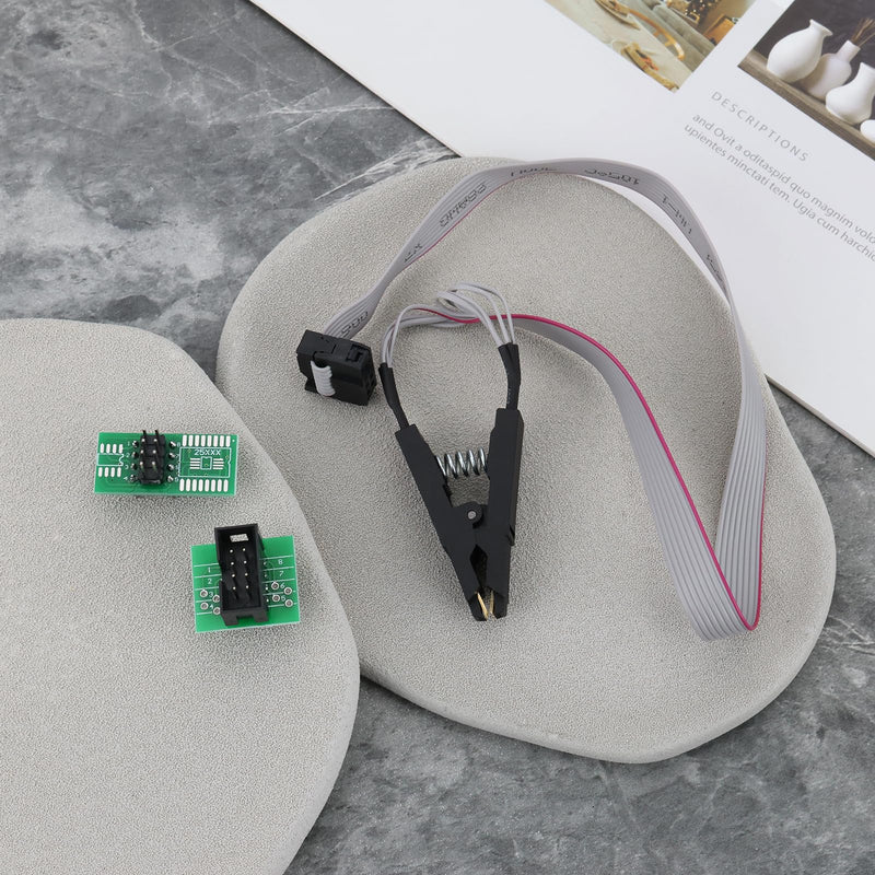 [Australia - AusPower] - 1Set SOIC SOIC8 SOP8 8 Pin Test Clip with Circuit board Programmer Converter Compatible with EEPROM In-Circuit Programming 
