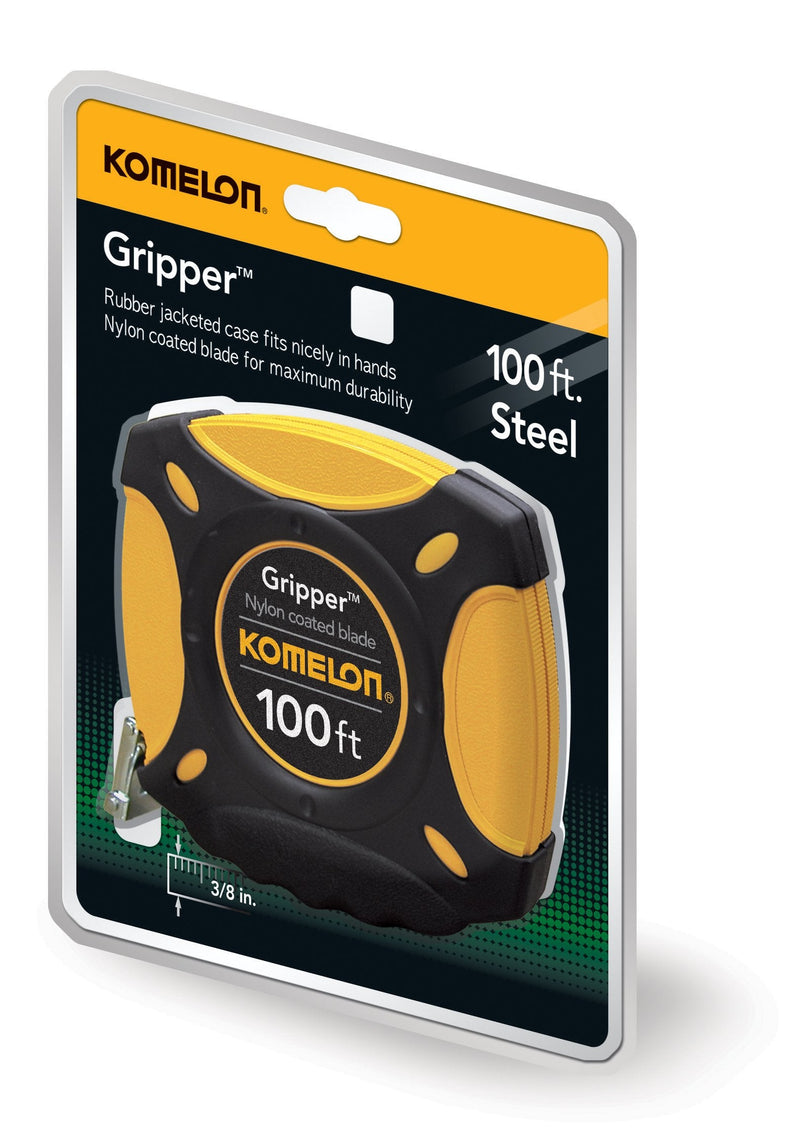 [Australia - AusPower] - Komelon 100-Foot Gripper Steel Tape and 35-Foot Powerblade II ABS Tape Measures Bundle 