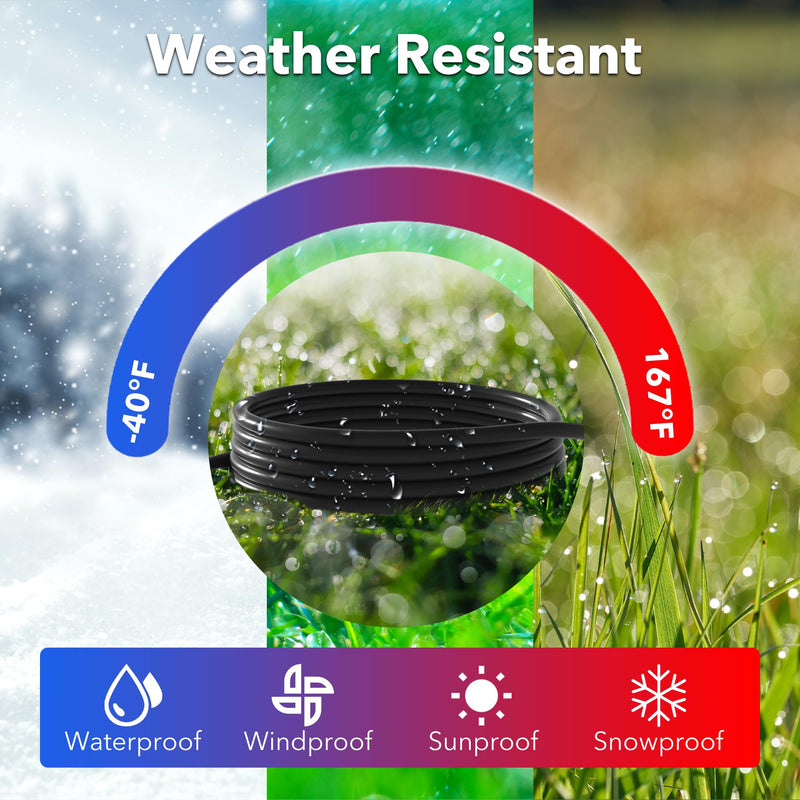 [Australia - AusPower] - BN-LINK 6 ft Indoor Outdoor Extension Cord 16/3 SJTW, 2 Pack, Black, PVC Cable Jacket, 3-Prong, Weather Resistant, Flame Retardant, Suitable for Indoor, Garden, Landscaping & Holiday Decorations, ETL 6FT 2PACK 16 Gauge 