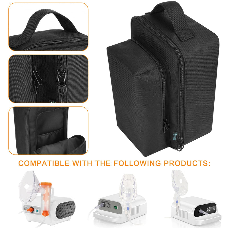 [Australia - AusPower] - Beautyflier Portable Storage Carry Bag for Nebulizer machines for adults and Kids, Protective Travel Case for Breathing Machine Nebulizer, Nebulizer Carry Bag for Home or Travel Use, Carry Bag Only 