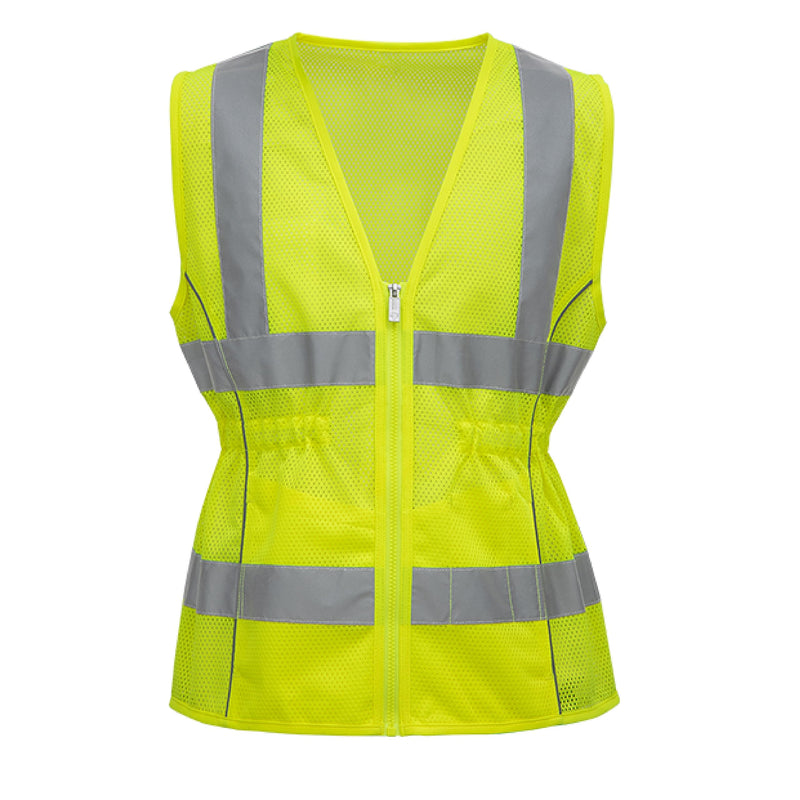 Shine Bright Safety Vest - High Visibility with Reflective Straps and Pockets – Premium, Soft, Durable, and Breathable Medium Yellow