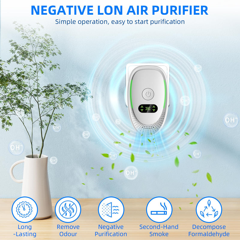 [Australia - AusPower] - 2026 Upgraded Air Ionizers for Dust Mites Smoke Pet Odor Plug in Air Purifiers for Home Silent Ionizer Air Cleaners & Room Deodorizer Plug in,Dust Mite Killer for Bedroom,Office,Kitchen,8 Pack 8 