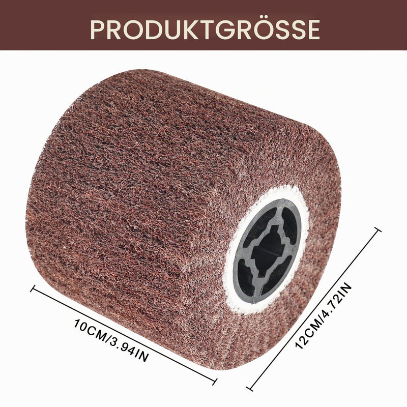 120 Grit Satin Roller, 120 x 100 mm Satin Brush Sanding Sleeves for Sanding Rollers Sanding Rollers Ideal for Matting Sanding Satin