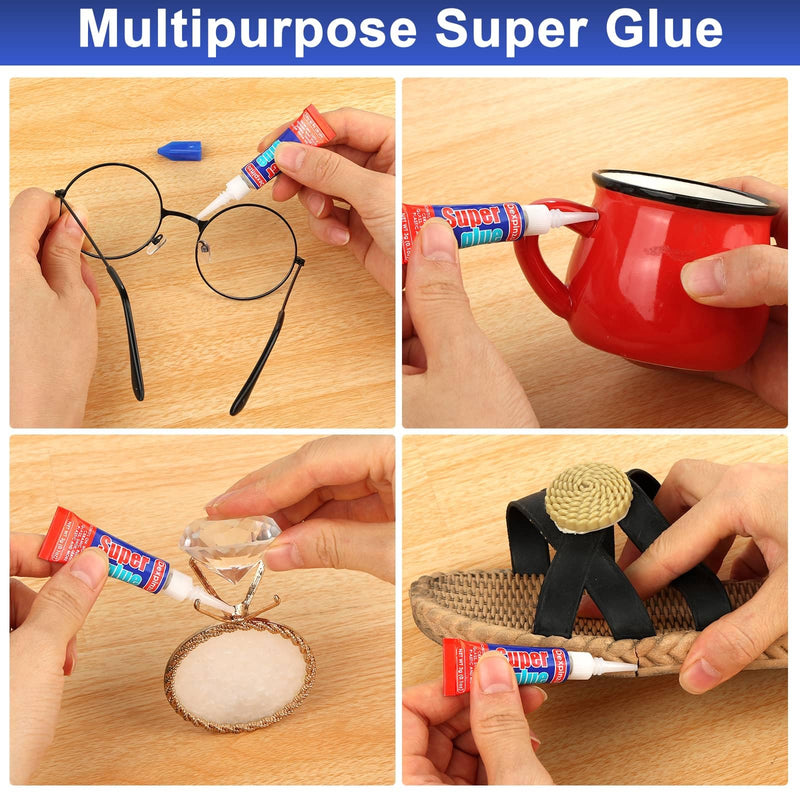 [Australia - AusPower] - 32 x 3g Super Glue Clear, Strong Adhesive Superglue Fast Drying Cyanoacrylate Glue for Plastic Wood Metal Glass Fabric Rubber Leather Shoes Ceramic Jewelry DIY Crafts SG-04 