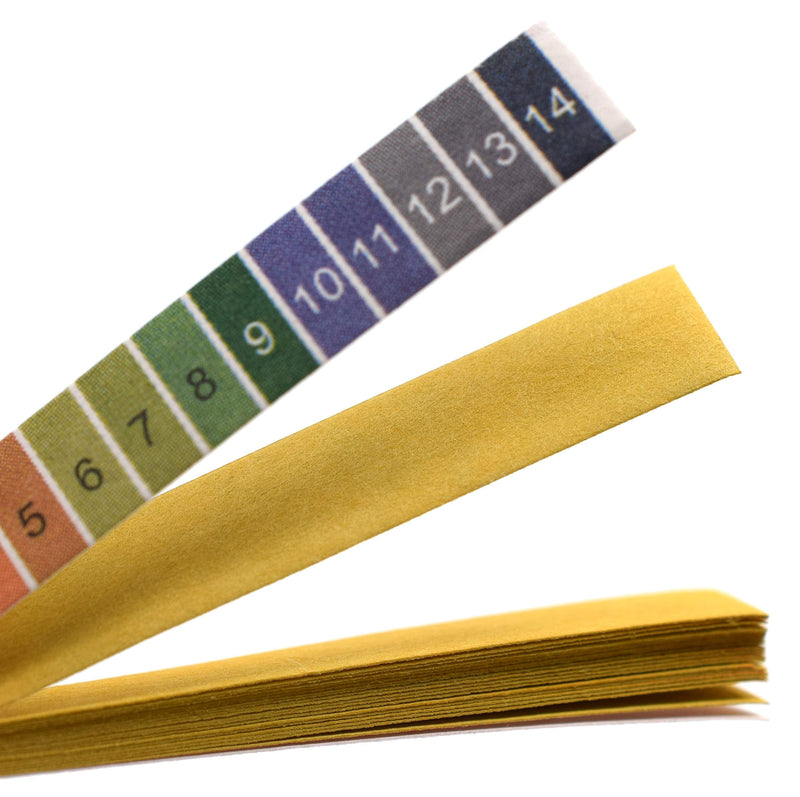 [Australia - AusPower] - EISCO pH Test Strips 1-14 Range, 100 Testing Papers (20 x 5 Booklets) - for Acid & Alkaline Levels, Water, Soil, Wine, Soap-Making, Chemistry, Pool 