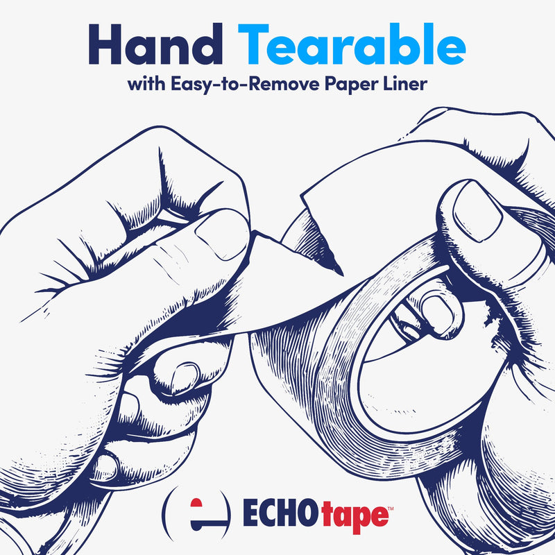 ECHOtape DC-T274A General Purpose Frosted Clear Double Sided Tape for Mounting & Bonding | Double Sided Tape for General Purpose Bonding | Thin Adhesive Tape, 1.89 in x 54.6 yds 1.89 in x 54.6 yds / 48mm x 50m