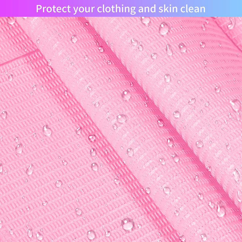 [Australia - AusPower] - Dental Bib Disposable Pink Polyback Towel Waterproof Patient Bibs 3 Ply Tattoo Paper Napkins for Dental Clinic, Tattoo Piercing, Feeding - Soft and Fluid Resistant - 13'' x 18" 