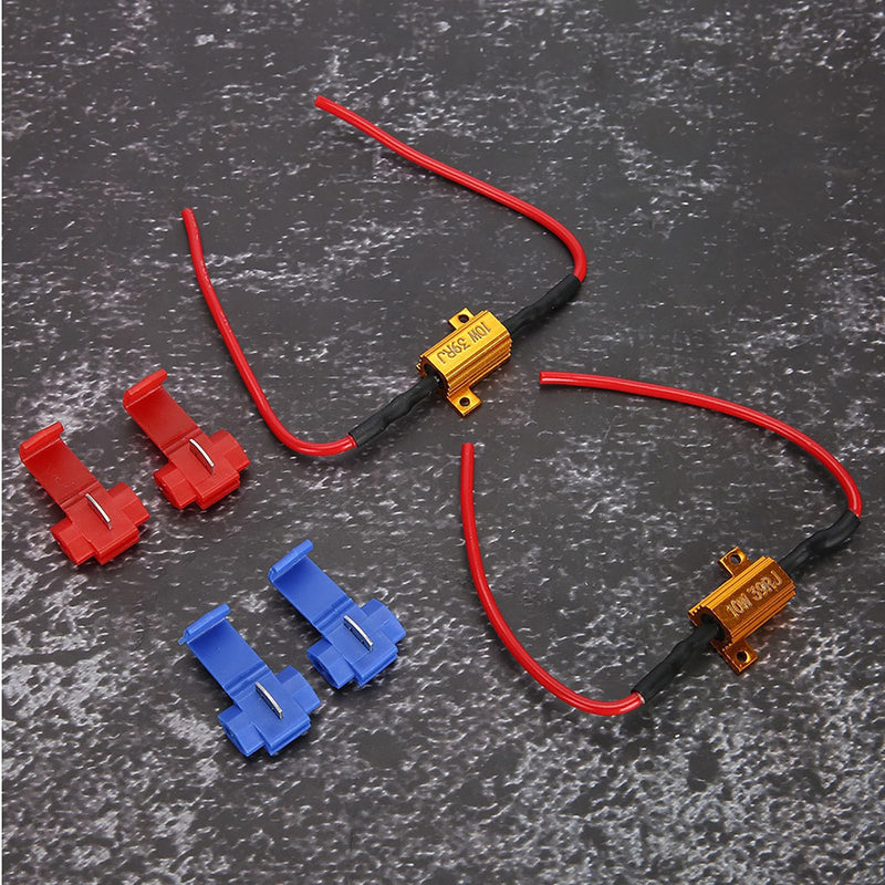2pcs 10W 39Ohm Load Resistor, Indicator Resistor | For car LED indicator error code fix, resistance LED indicator load resistor number plate light