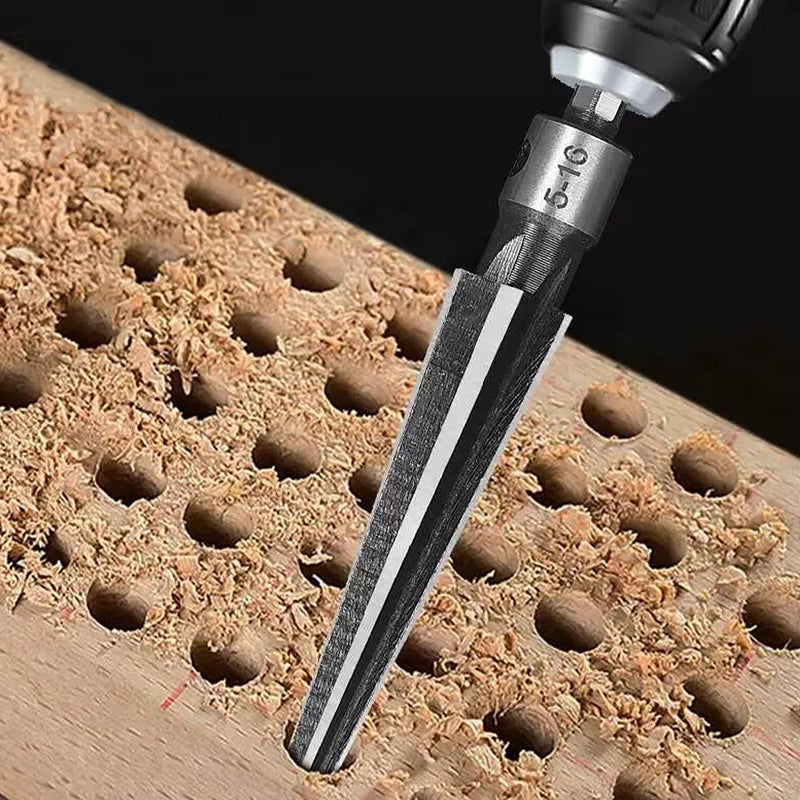 [Australia - AusPower] - 2 x Conical Reamer, Hand Reamer, Taper Reamer, for Chamfers and End Pins, for Drilling Hole 3-13 mm and 5-16 mm 