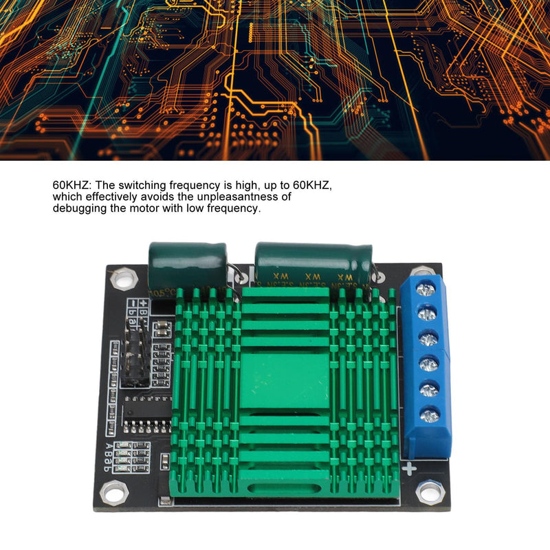 DC Motor Driver, 9V ? 30V 60A Motor Drive Controller Board Module Double Channel PWM High Power H Bridge DC Stepper Module for Industrial