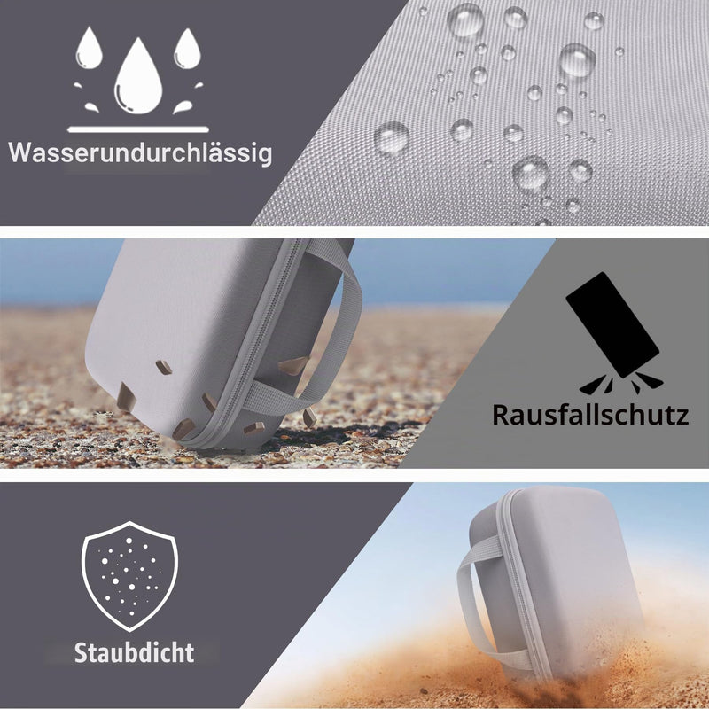 co2CREA Hart Reiseschutzhülle Etui Tasche für Omron X4 X3 X2 M4 M3 M400 Intelli IT Smart Oberarm Blutdruckmessgerät BP5255 und Comfort Manschette,Nur Tasche | EVA-Hartschale, Stoßschutz, Wasserbeständigkeit, Kratzschutz, Fallschutz, bequeme Handschlaufe