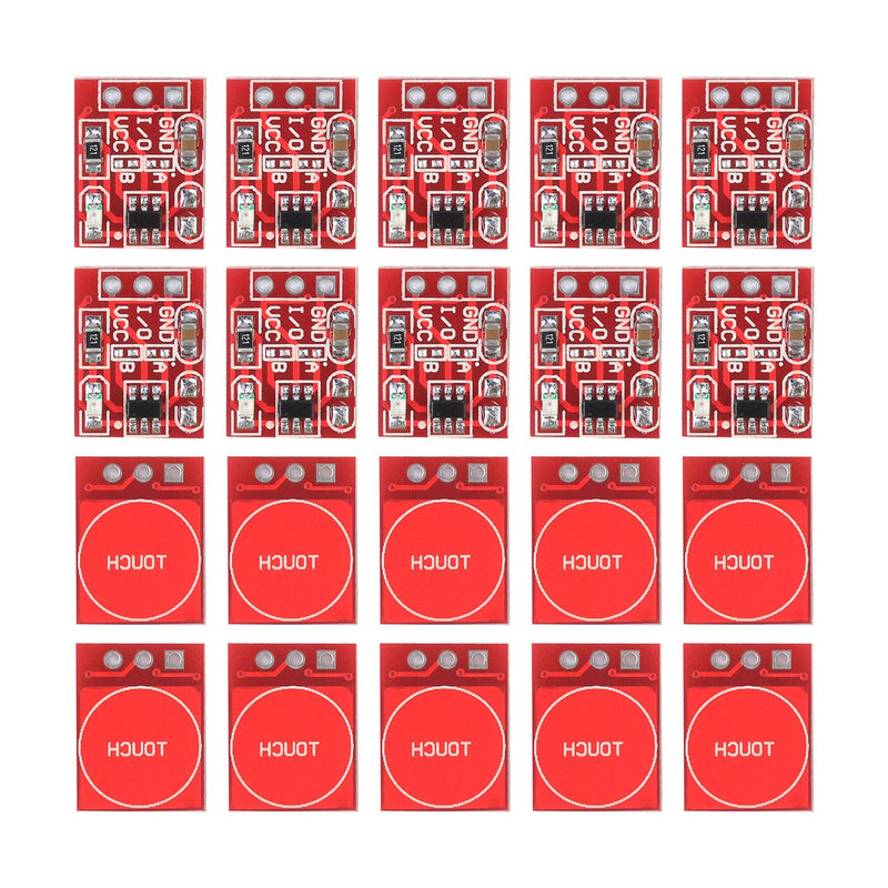 [Australia - AusPower] - 20PCS TTP223 Capacitive Touch Switch Button Sensor Module Self Locking for Arduino 20PCS 
