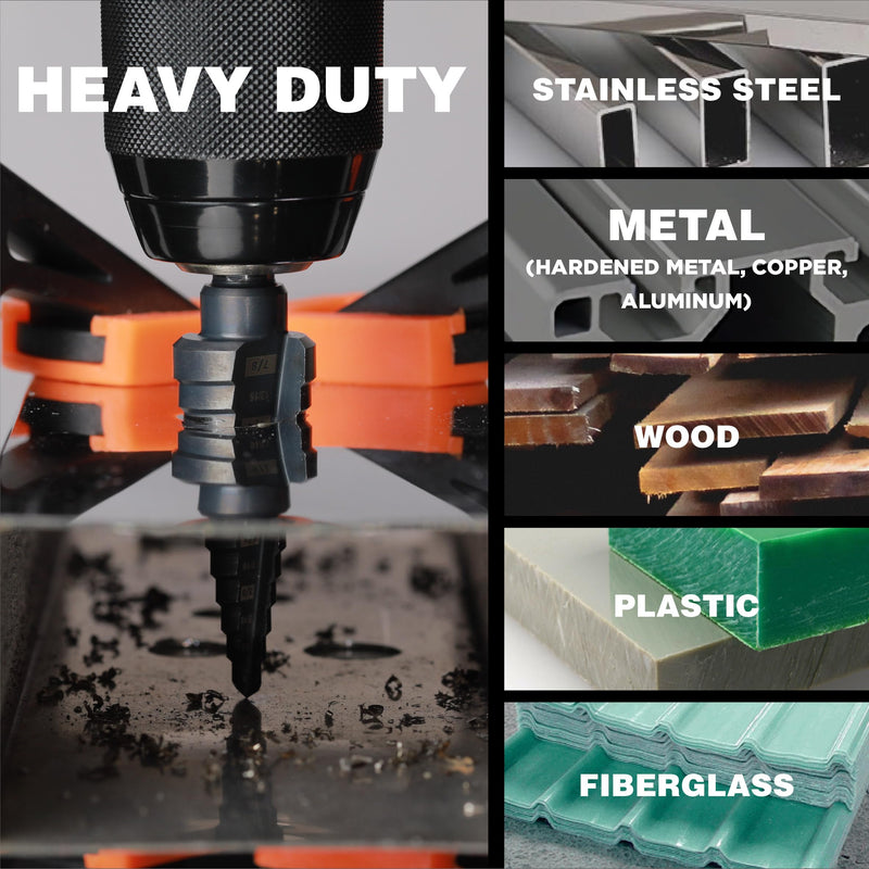 1/4 to 2 Inches M2 HSS Step Drill Bit, Large Unibit for Cutting Holes on Stainless Steel, Metal, Wood & Plastic (2") 2 in