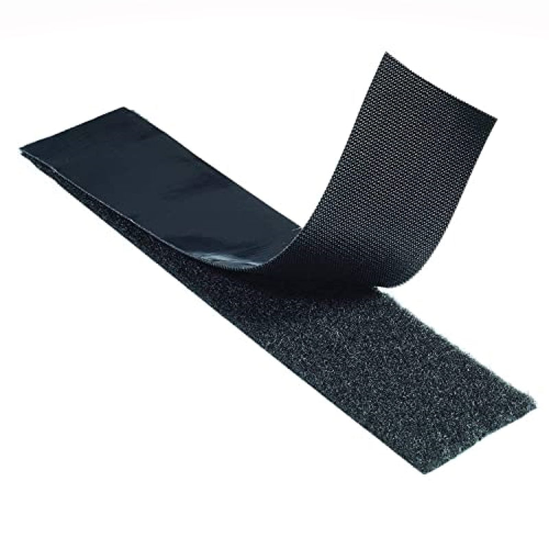 [Australia - AusPower] - VELCRO Brand Heavy Duty Tape with Adhesive - Cut Strips to Length - Holds 10 lbs, Black - Industrial Strength Roll, Wide 10Ft x 2In - Strong Hold for Indoor or Outdoor Use 