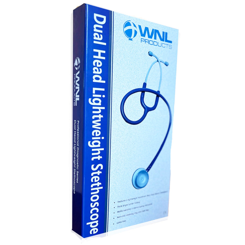 [Australia - AusPower] - WNL Products STE100-NAVY Stethoscope, Dual Head Lightweight Classic Monitoring Scope, 28 Inch - Navy 