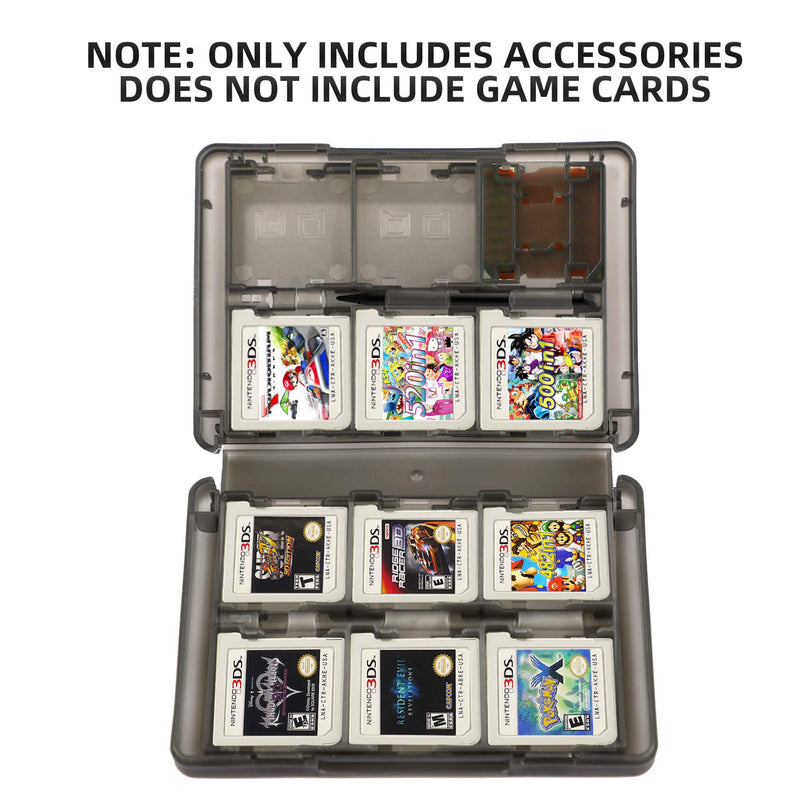 [Australia - AusPower] - 3DS Game Holder Card Case, 28-in-1 Game Holder Card Case Compatible with Nintendo NEW 3DS / NEW 3DS XL / 3DS / 3DS XL / DSi / DSi XL / DS / NEW 2DS /NEW 2DS XL / 2DS/ 2DS XL Catridge Storage Box Black 