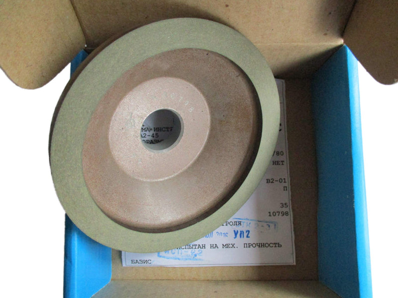 [Australia - AusPower] - Dia 4 inch (100mm.) Hole 0.79" (20mm.) Width: 0.4" (10mm.) Type: 12A2-45 Cup Tool Diamond Grinding Wheel for Carbide (200/160 Micron (70 Grit)) 