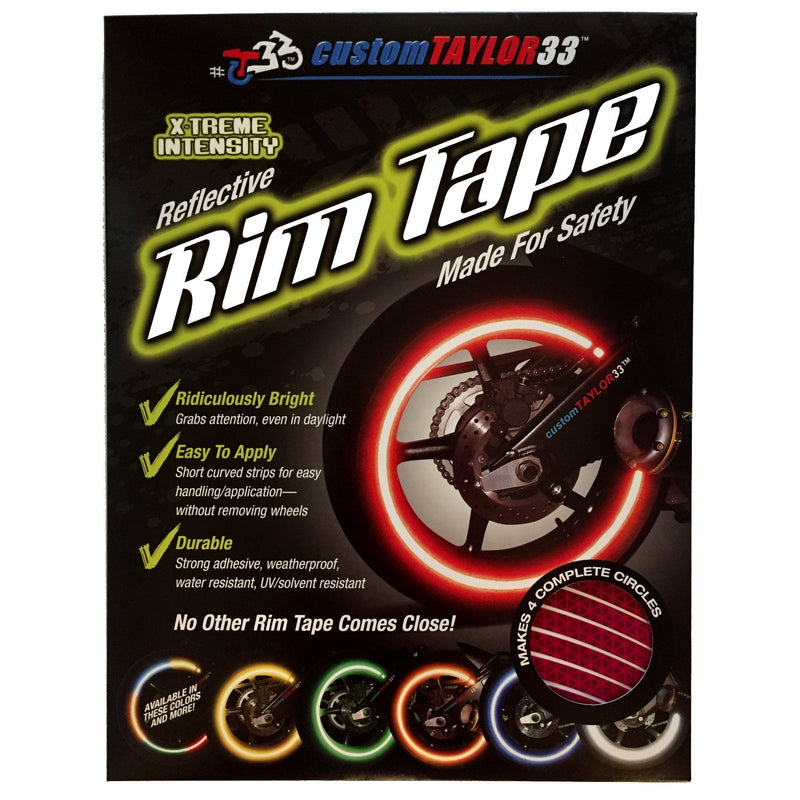 customTAYLOR33 New Special Edition Hot Pink High Intensity Grade Reflective Copyrighted Safety Rim Tapes, 17" (Rim Size for Most SportsBikes) 17" (Rim Size, for SportsBikes)
