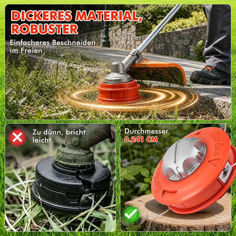 Universal Grass Trimmer Head M10 x 1.25, Automatic Thread Trimmer Head, Brush Cutter with M10 Thread for Lawn Care, Grass Trimmer Accessories